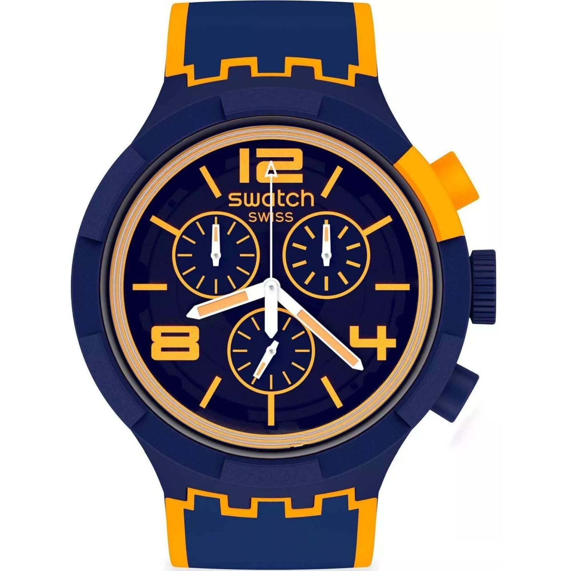 Swatch SwatchPAY! OrangePaysPAY! Quartz Blue Dial Blue Silicone Strap Men's Watch SBO2N100-5300