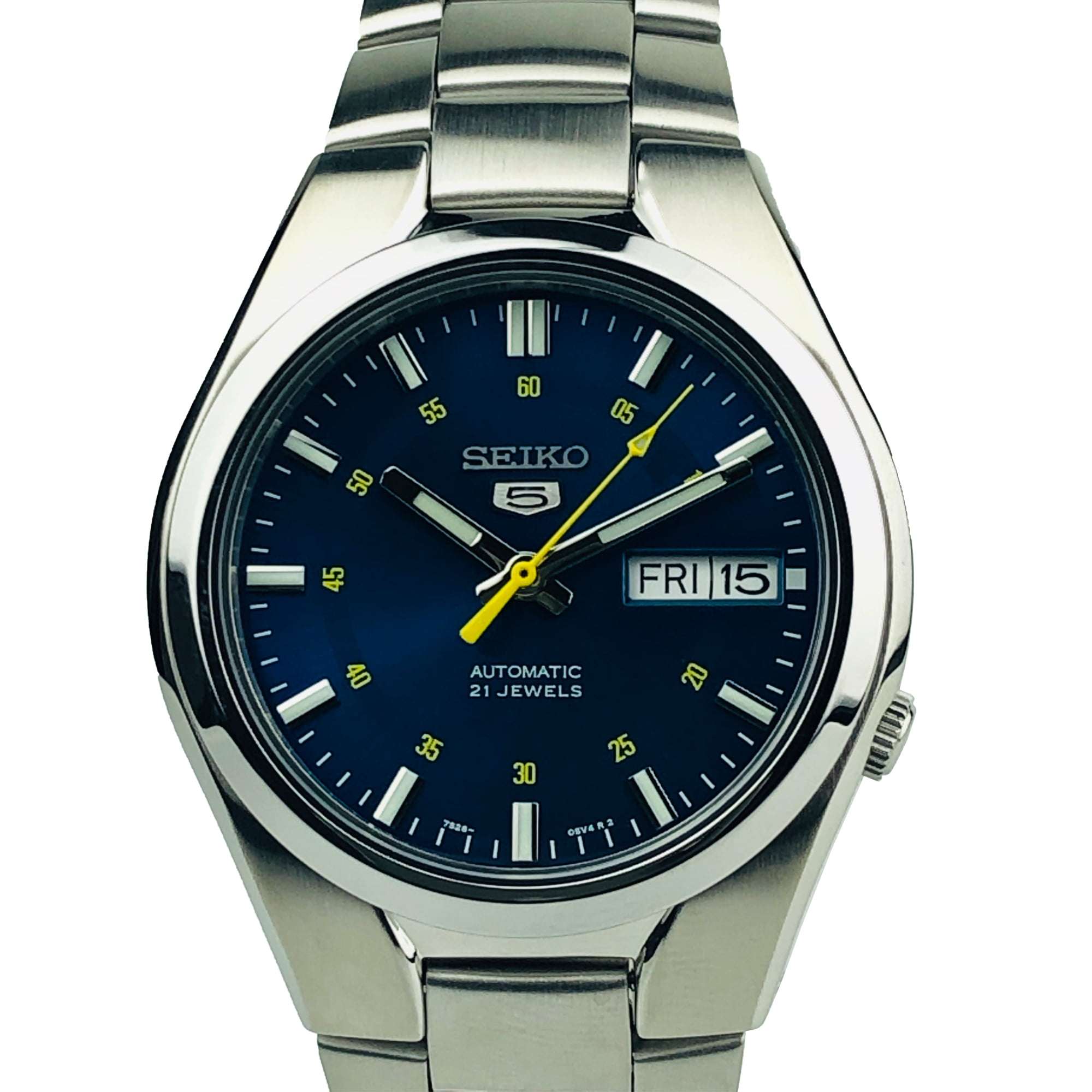 Seiko 5 Automatic Stainless Steel Blue Dial Men’s Watch (SNK615K1)
