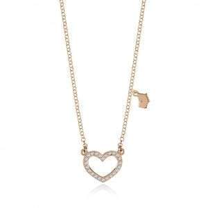 Radley Heart Rose Gold PVD Sterling Silver Czech Stone Dog Charm Necklace RYJ2054This Radley Heart Rose Gold PVD Sterling Silver Czech Stone Dog Charm Necklace RYJ2054 is a perfect addition to any jewellery collection. A rose gold PVD sterling silver chain link is finished off with a heart and Radley dog charm. The heart of which is made of sterling silver has beautiful Czech stones delicately placed on the front.Key Features:Heart CollectionSterling SilverCzech StoneDog Charm  The Brand: RadleyWe are a London born brand that has a passion for crafting beautiful handbags and accessories that women love. Our approach is simple – to create the perfect combination of style on the outside and functionality on the inside. To achieve this we blend creative design, quality materials and immaculate craftsmanship, not forgetting plenty of personality to finish. We hope you enjoy exploring our world…