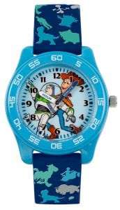 Disney Toy Story Quartz Blue Rubber Strap Time Teacher Boys Watch TYM9000