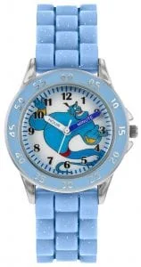 Disney Genie Quartz Blue Rubber Strap Time Teacher Boys Watch GNI9000