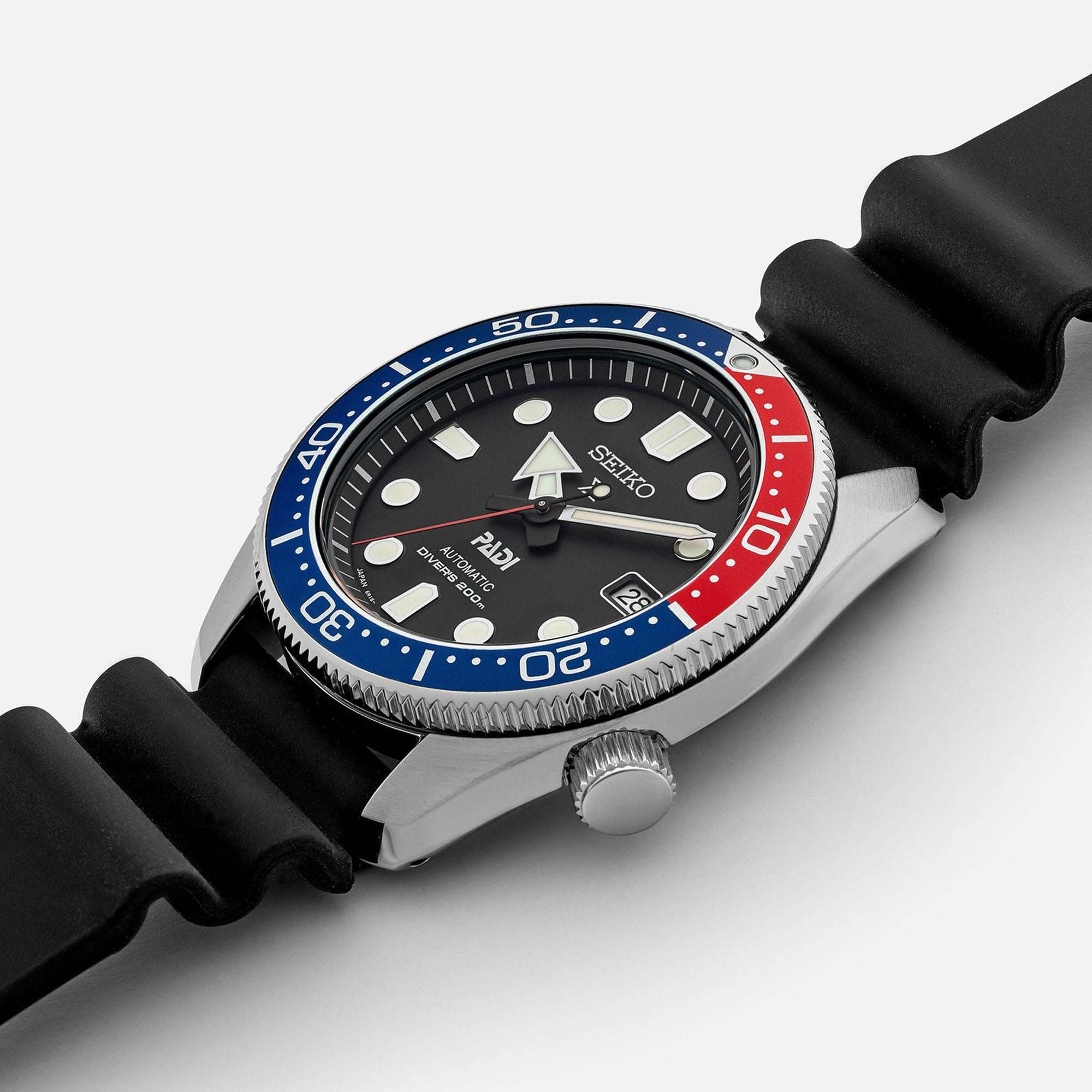 Seiko Special Edition Prospex PADI 1968 'Pepsi' Silicone Diver's Watch