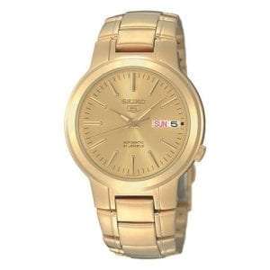 Seiko 5 Automatic Full Gold PVD Stainless Steel Men's Watch SNKA10K1