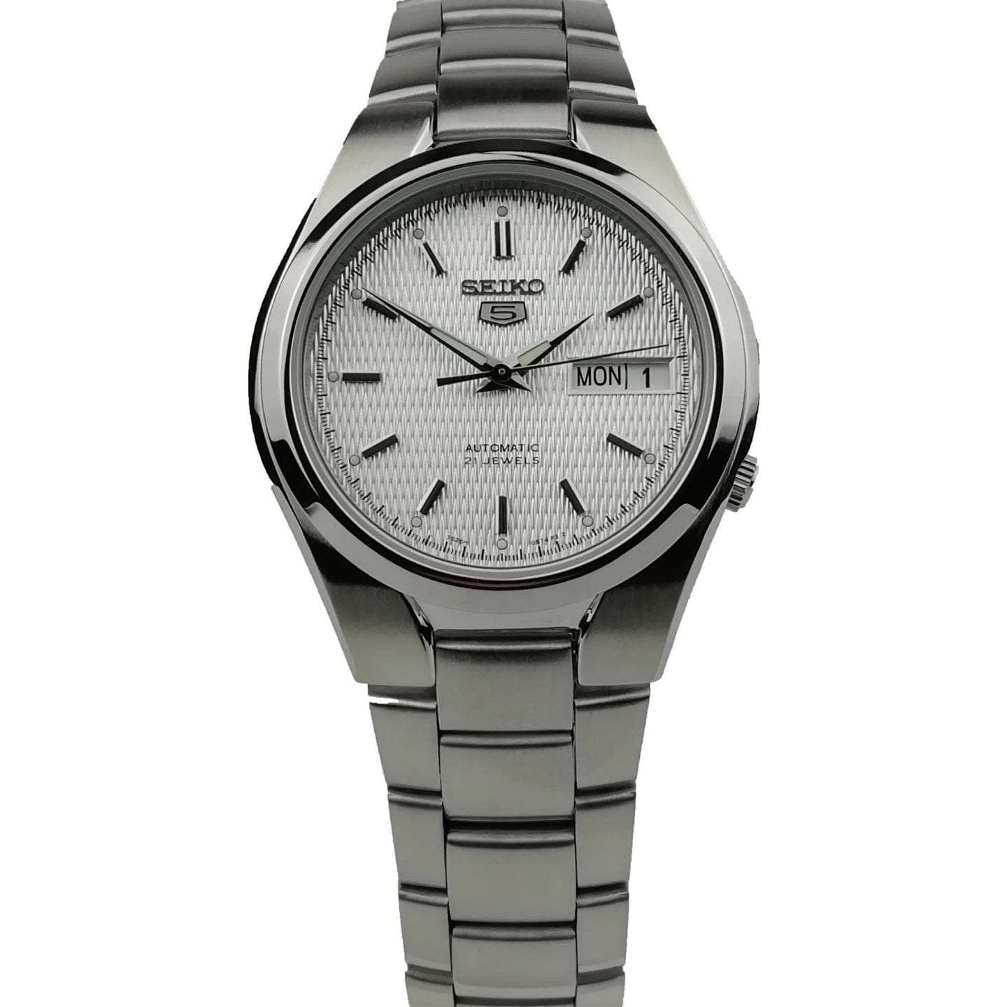 Seiko 5 Automatic White Dial Stainless Steel Men’s Watch SNK601K1