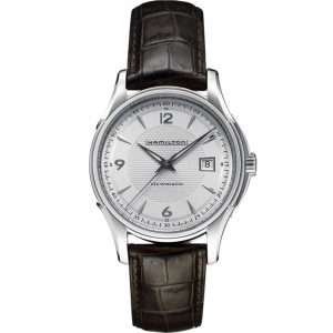 Hamilton Jazzmaster Viewmatic Automatic Silver Dial Brown Leather Strap Men's Watch H32515555 RRP £565