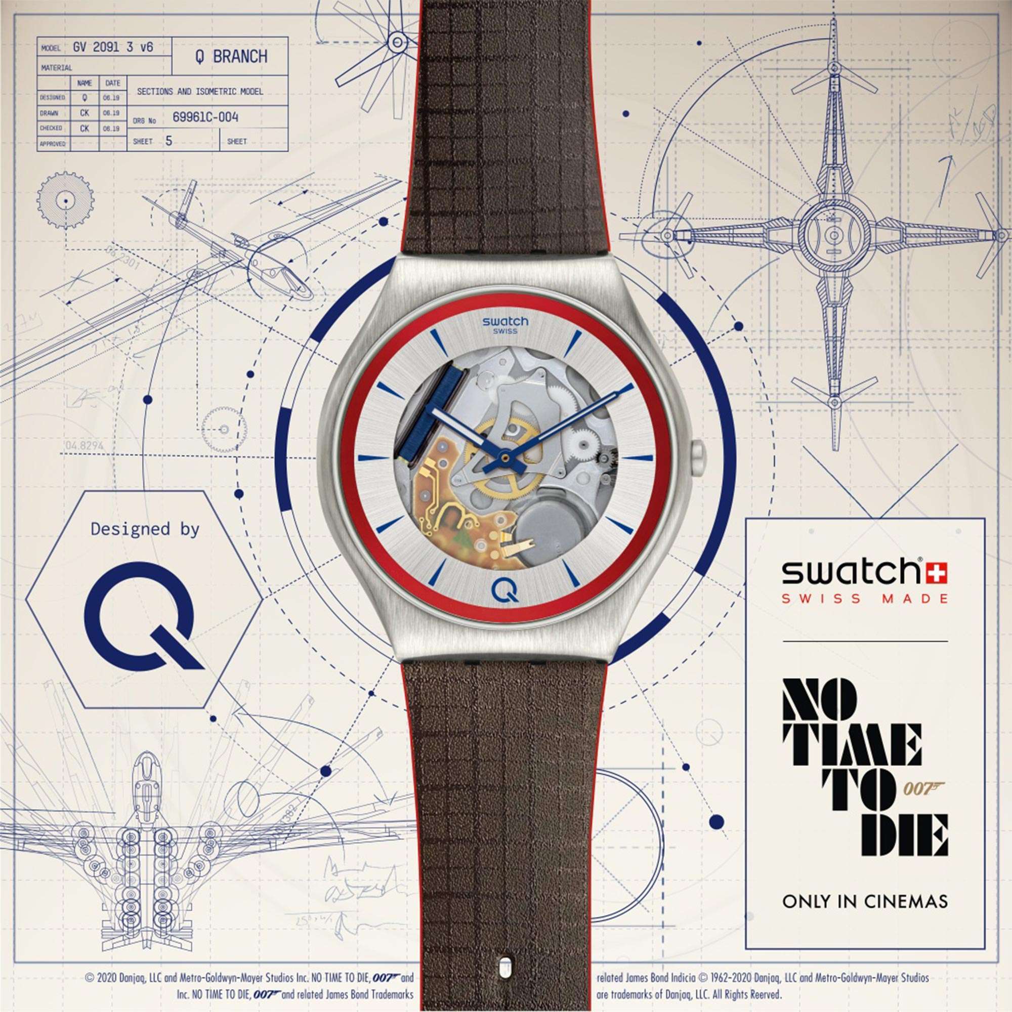 James Bond No Time To Die Watch Online Swatch James Bond 2Q No Time To Die Limited Edition Watch SS07Z102