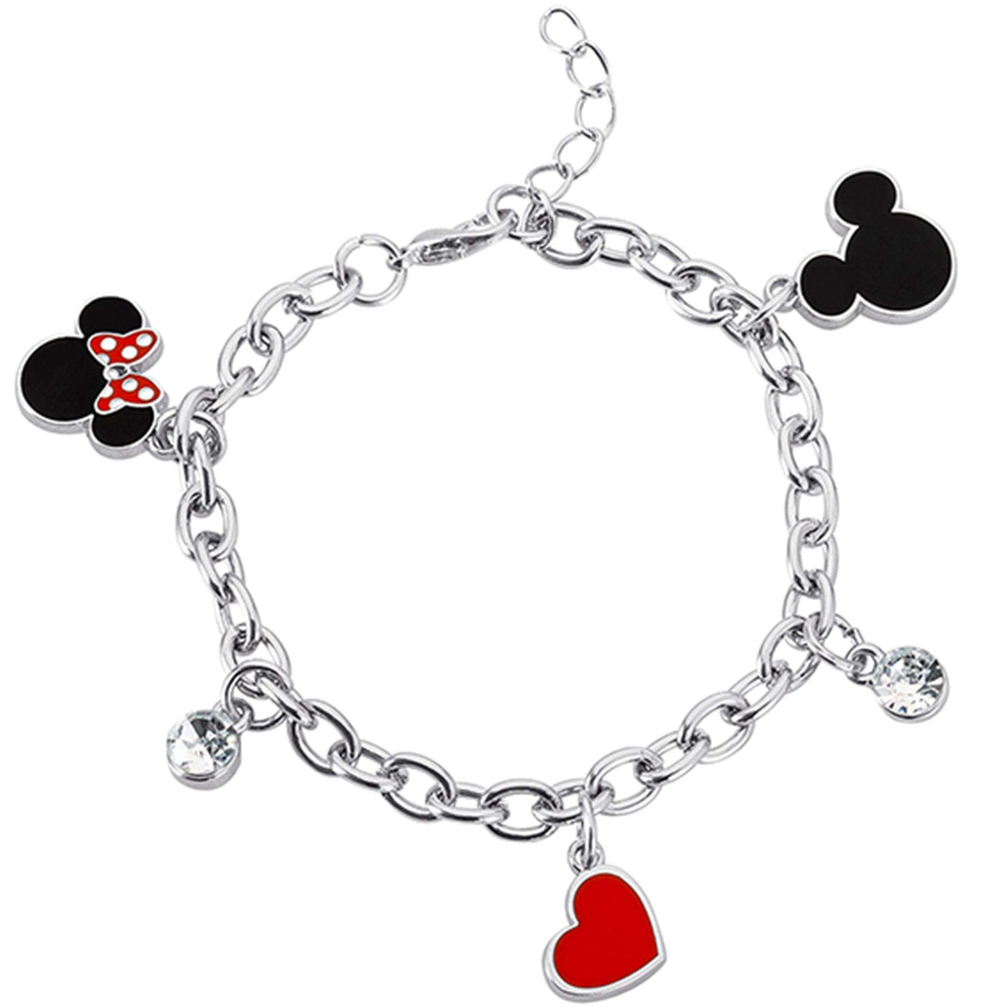 Disney Minnie & Mickey Mouse Charm Bracelet Ladies Jewellery BH00228RL-65