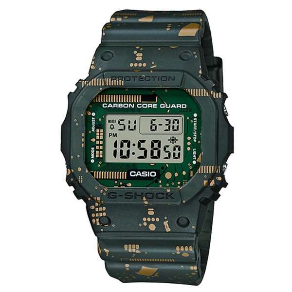 Casio G-Shock Digital Multicolour Dial Resin Bracelet Watch DW-5600CC-3ER