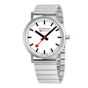 Mondaine Classic Quartz Movement White Dial Stainless Steel Bracelet Watch A660.30314.16SBJ