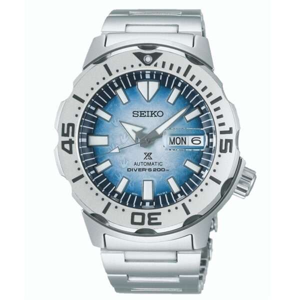 Seiko Prospex Antarctica Monster “Save the Ocean” Automatic Movement Blue Dial Stainless Steel Bracelet SRPG57K1