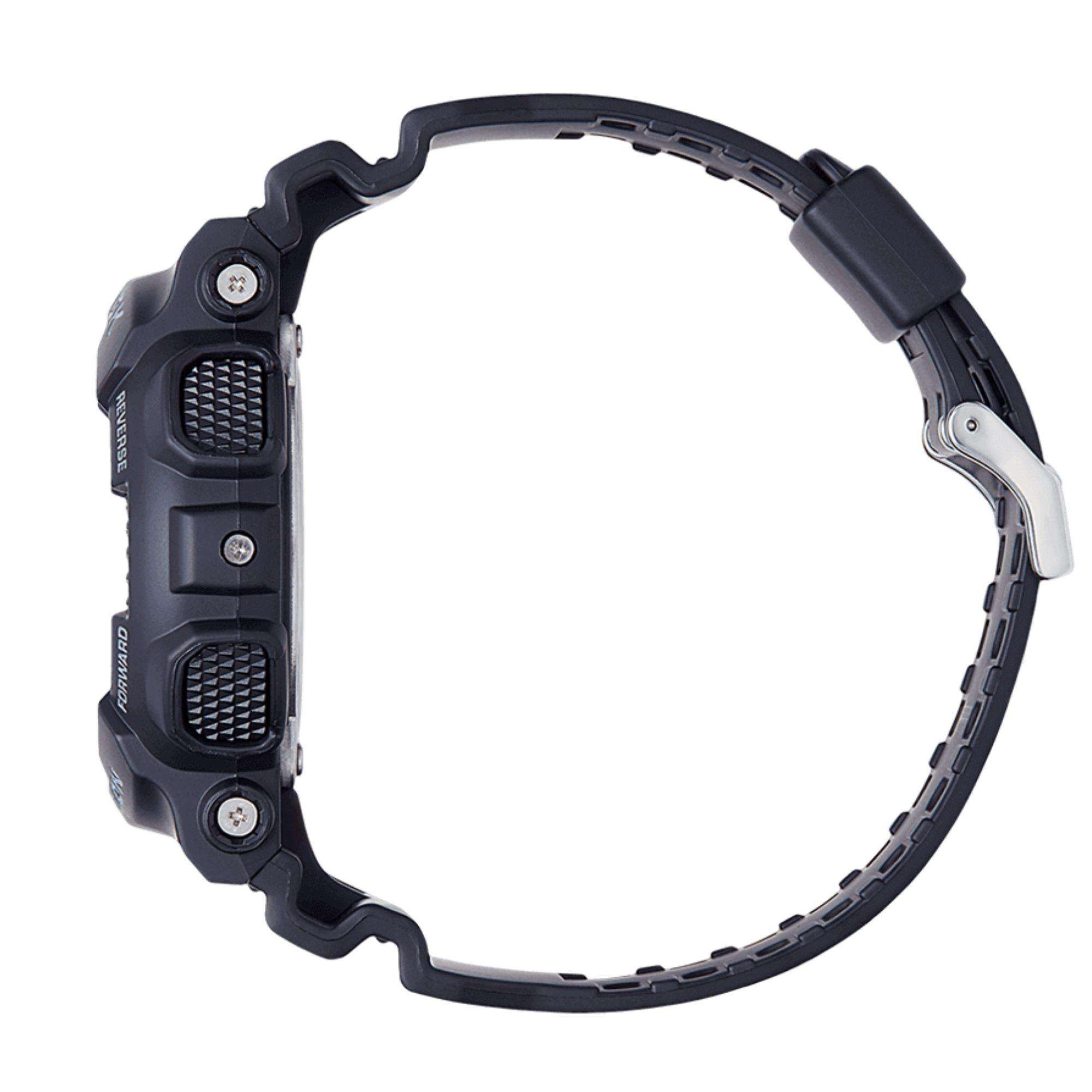 Casio G-Shock Analogue-Digital Black Dial Black Resin Strap Men's Watch ...