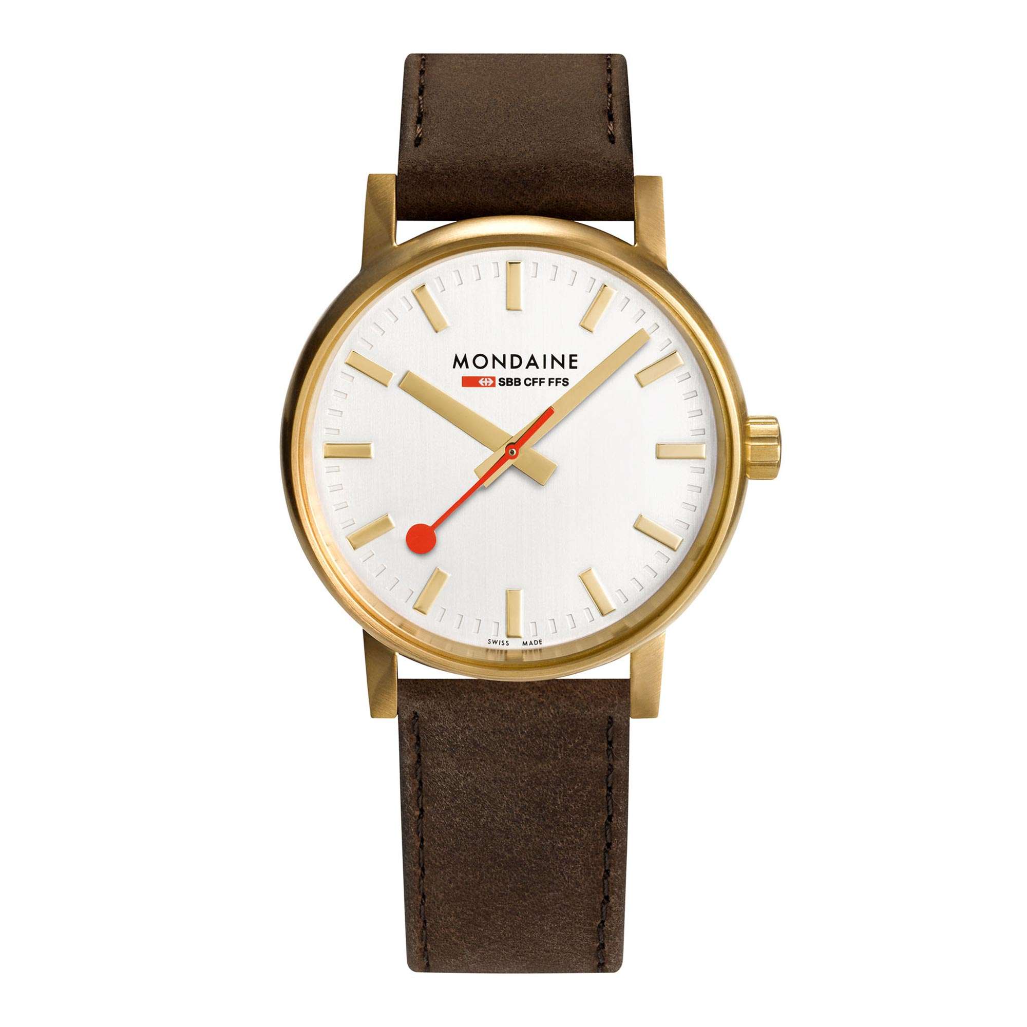 Mondaine Evo Quartz White Dial Leather Strap Ladies Watch MSE.40112.LG product