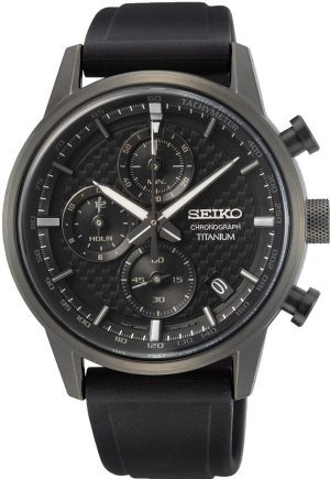 Seiko Conceptual Quartz Silver/Grey Sunburst Dial Titanium Bracelet Men's  Watch SUR369P1 - WatchNation