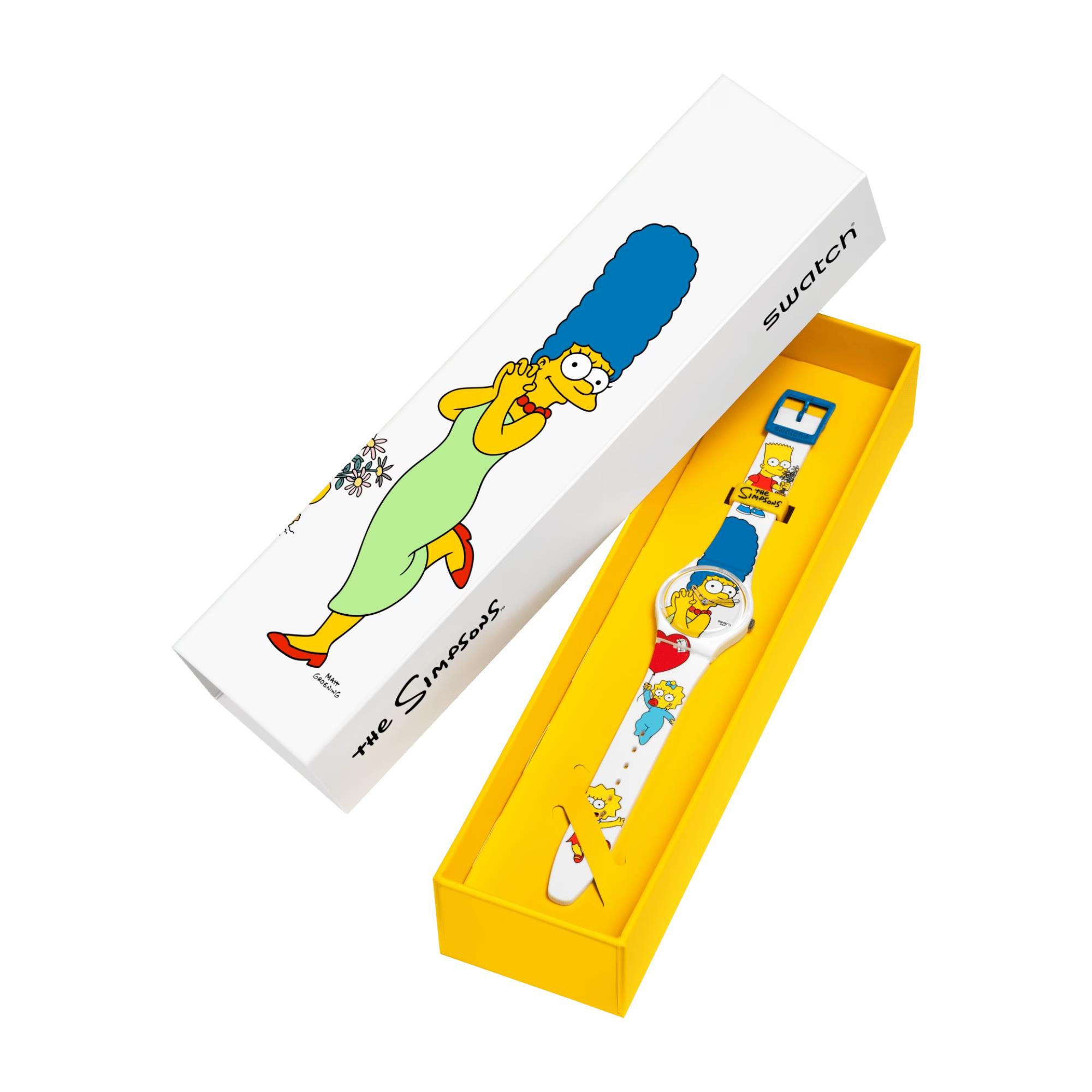 アナログ腕時計 SWATCH Swatch SO28Z116 THE SIMPSONS BEST. MOM. EVER. PU USE BEST. MOM. EVER. - SO28Z116 | Swatch® United States
