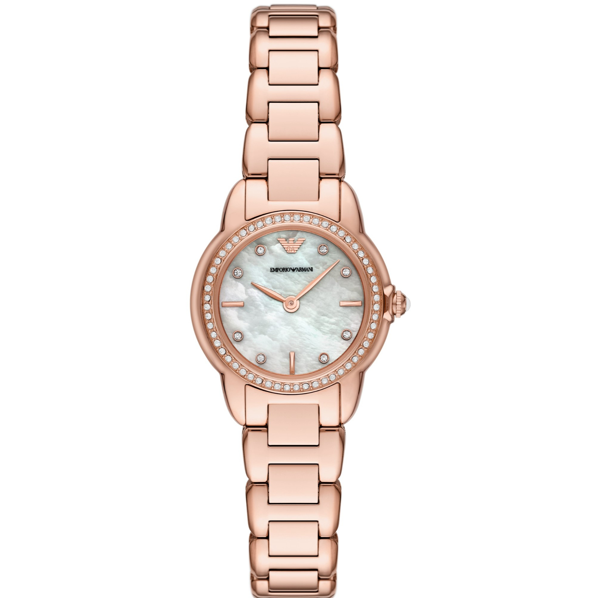 emporio armani classic mother of pearl dial ladies watch
