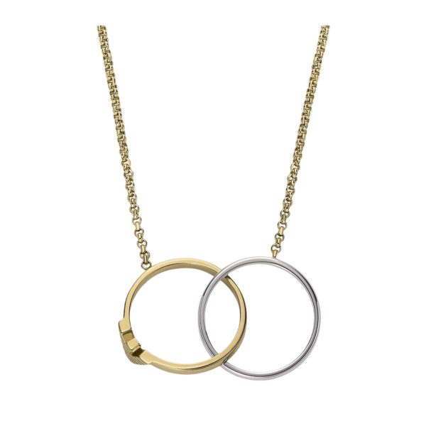Emporio Armani Two-Tone Stainless Steel Pendant Men's Necklace EGS3231710